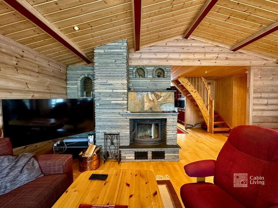 Large Cabin Sjusjoen Best View, Sauna, Ski Inout Экстерьер фото