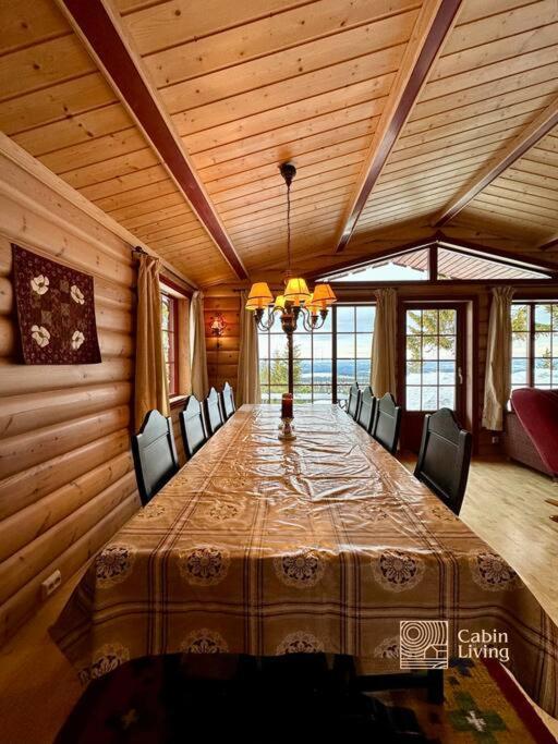 Large Cabin Sjusjoen Best View, Sauna, Ski Inout Экстерьер фото