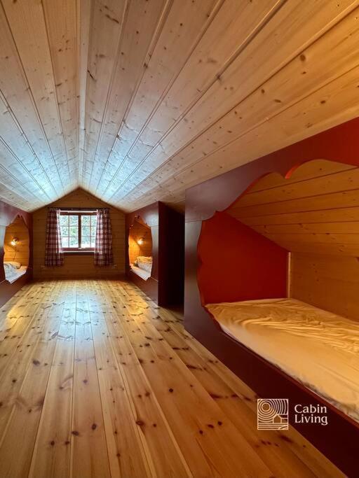 Large Cabin Sjusjoen Best View, Sauna, Ski Inout Экстерьер фото