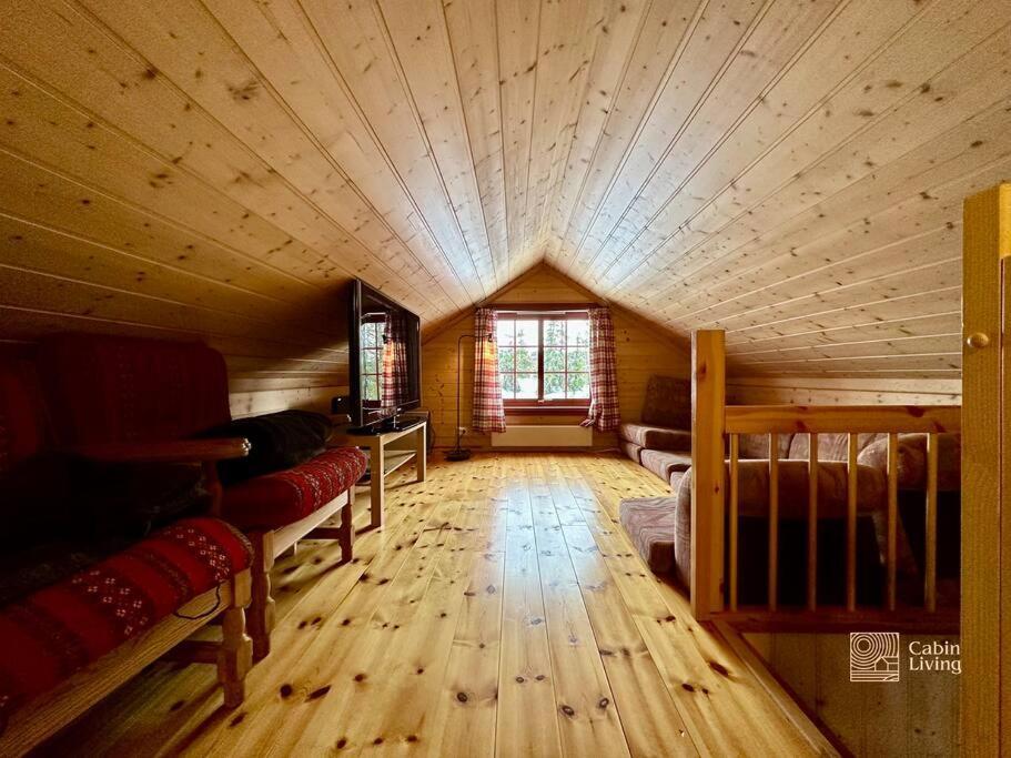 Large Cabin Sjusjoen Best View, Sauna, Ski Inout Экстерьер фото